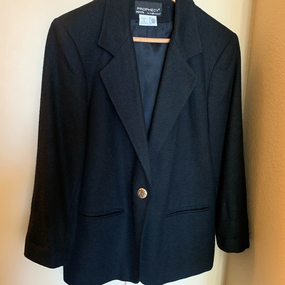 Black wool blazer